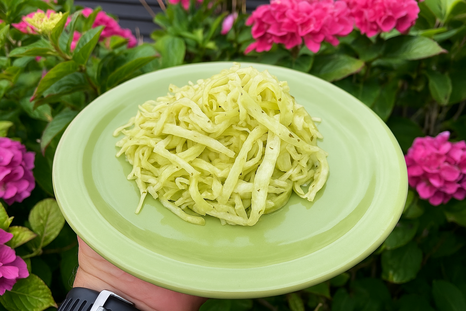 Pizzasalat fra Sverike med Dill Eddike og Estragon Eddike fra Folmersminde